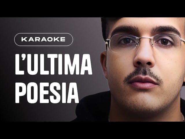 Geolier, Ultimo | L' ULTIMA POESIA // Piano Karaoke con Testo