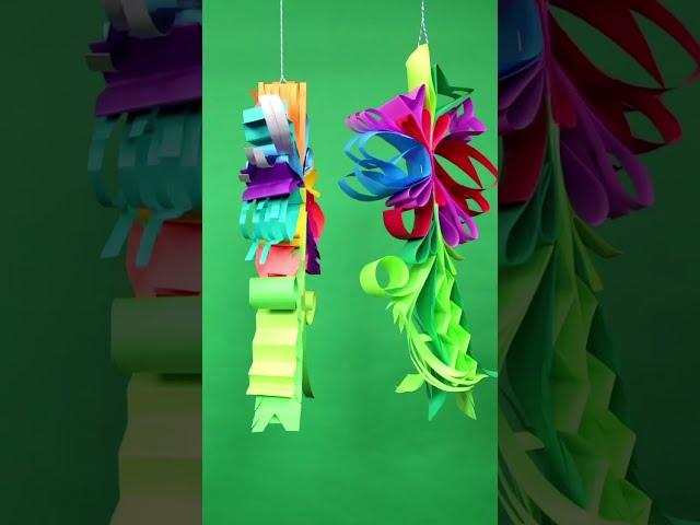 Colorful Paper Flower Mobiles