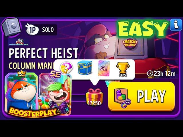 Perfect Heist Column Mania Rainbow Super Sized EASY 17,250 score Play 2 Booster Solo Challenge