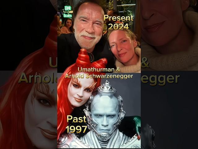 Uma Thurman & Arnold Schwarzenegger Epic Reunion After Years #arnoldschwarzenegger #umathurman