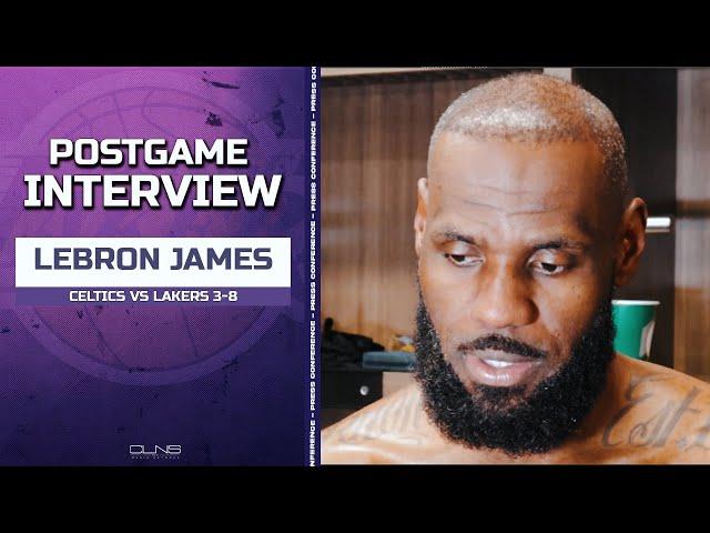 Lebron James: Lakers Not Where the Celtics Are Yet: "Thats The Defending Champion" | Postgame 3-8