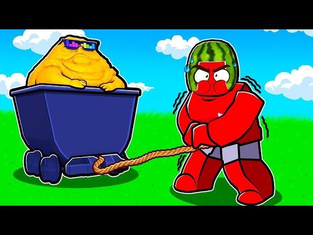 Pull a Friend in Roblox... But I'm FAT