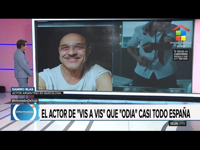 Informados de todo | Ramiro Blas, el actor argentino de "Vis a Vis" que "odia" todo España