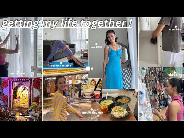 GETTING MY LIFE TOGETHER: productive days, building routine, shopping, mini HAUL, movie day & more!