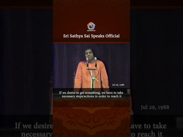 What is Sadhana | Sri Sathya Sai Speaks #Shorts