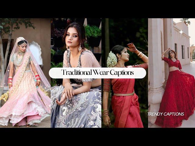 TOP 20 INSTAGRAM CAPTIONS FOR TRADITIONAL OUTFITS | Quotes | Trendy Captions