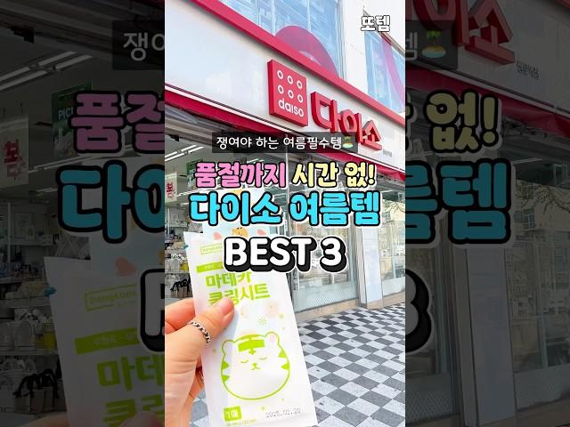 다이소 여름 품절대란템 세 가지 #다이소템