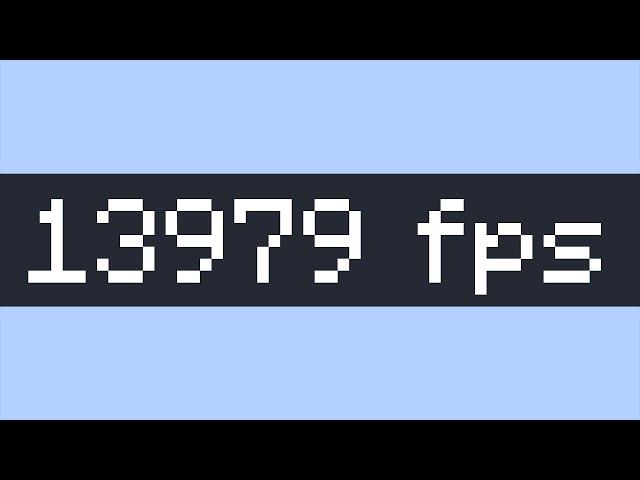 How I Got The Highest FPS In Minecraft