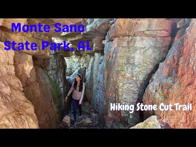 Hiking Monte sano state park, Stone cut Trail (caves and more)