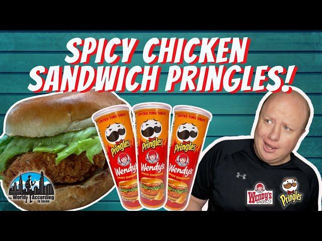 NEW Wendy's Spicy Chicken Pringles Review! Do These Taste Like the Real Thing? (Giveaway Closed)