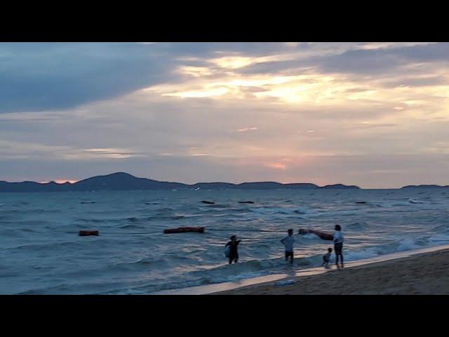 Thailand Travel, Jomtien Beach of Pattaya | Magnificent View |Indian Tambura Relaxation Music