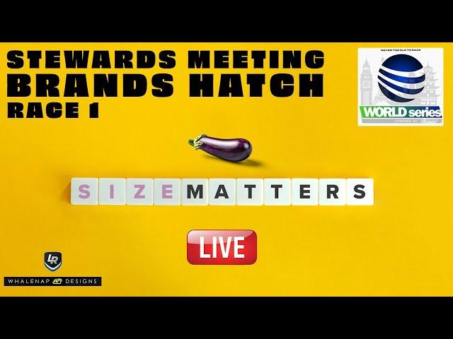 Stewards Meeting - Brands Hatch- Bongo World Series - Size Matters