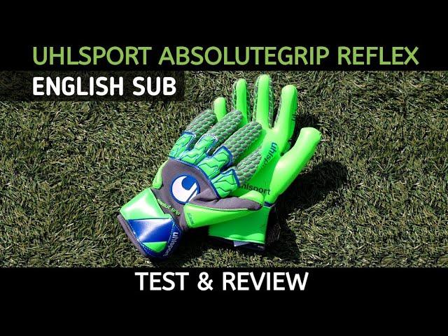 UHLSPORT TENSION GREEN ABSOLUTGRIP REFLEX | goalkeeperglove test & review | SHERLOCK GLOVES