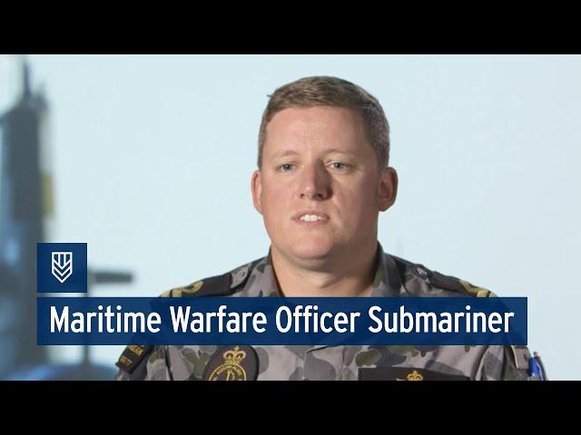 Navy: Maritime Warfare Officer Submariner