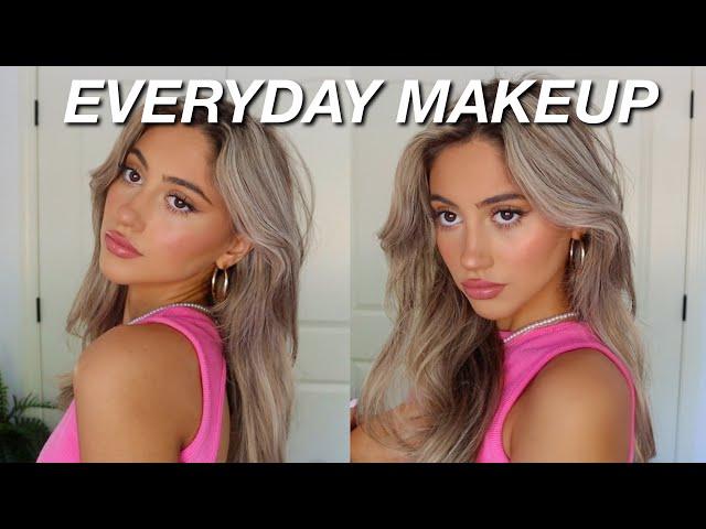 my everyday makeup routine *natural & glowy* + life updates!! | Samantha Nicole