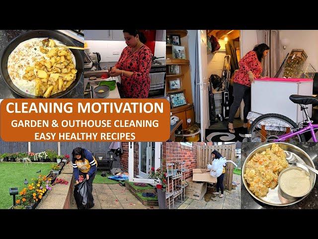 Garden & Outhouse Cleaning | Navratri Day 5 & 6 | Easy Fasting Recipes | Diwali Cleaning