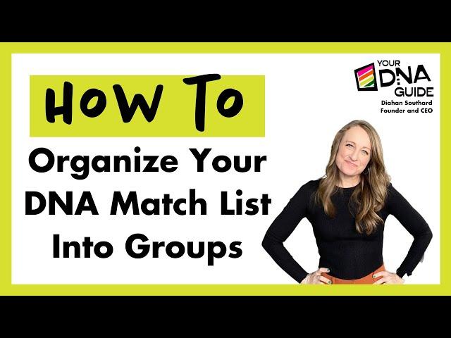 Organize Your DNA Matches into Genetic Networks