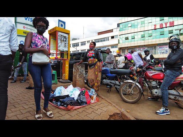 INCREDIBLE STREET LIFE in Downtown Kampala Uganda African Walk Videos