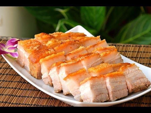 Siu Yuk, Chinese Crispy Roast Pork Belly: Hong Kong Chachaanteng-style Cantonese pork, at home (烧肉)