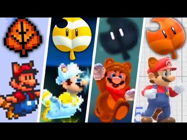 Evolution of Super Leaf in Mario Games (1988 - 2019)