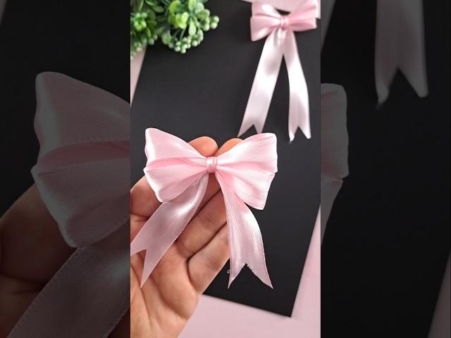 How to make simple easy bow | ribbon bow tutorial | bow tutorial #ribbon #bow #tutorial 