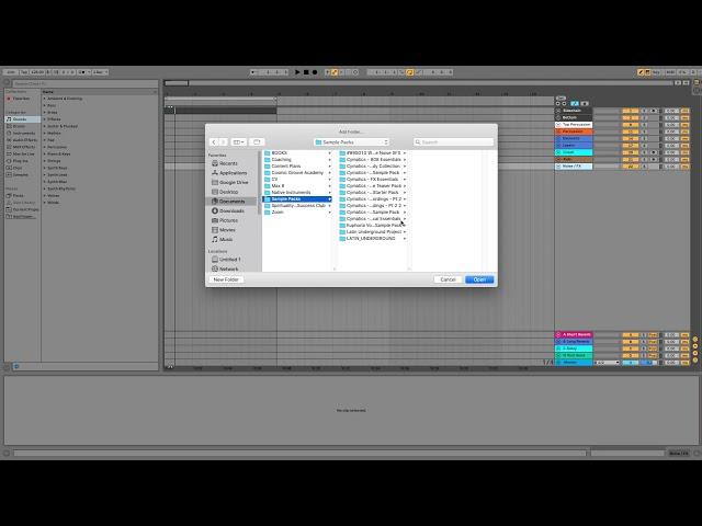 How to Add Sample Pack Folders into Ableton Live 10