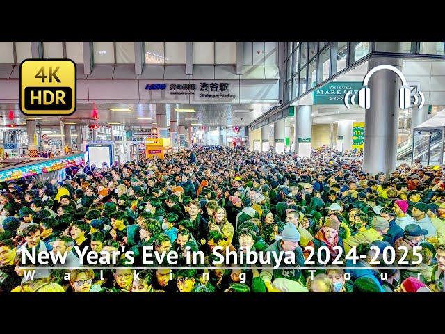 New Year's Eve in Shibuya 2024 - 2025 [4K/HDR/Binaural]