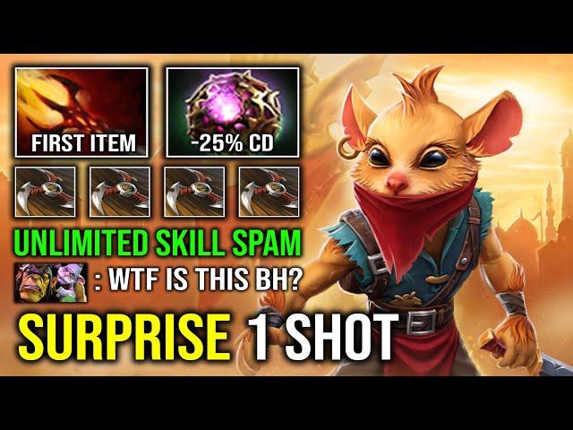 WTF First Item Max Level Dagon Surprise 1 Shot Invisible 12Min Godlike Annoying Offlane BH Dota 2