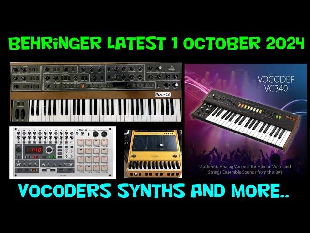 Latest Behringer News 1 October 2024