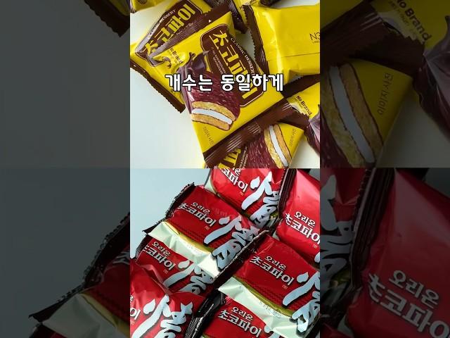 오리온 vs 노브랜드 초코파이