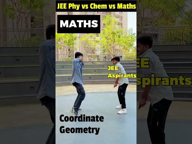 JEE Physics vs Chemistry vs Maths | Funny IITJEE Meme | IIT Motivation#jee2024 #shorts #iit #jee