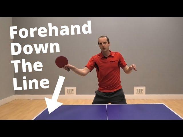 Forehand attack down the line...A simple shot to win cheap points