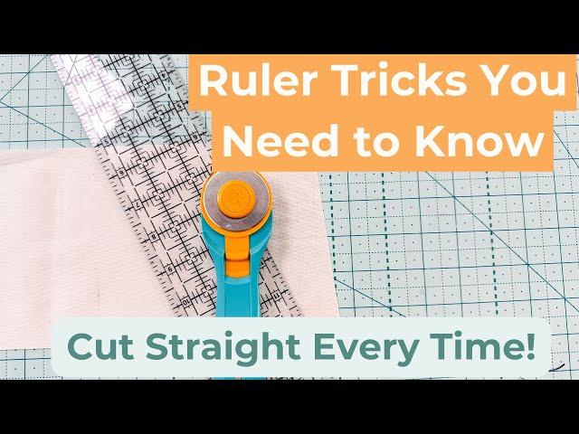 How to Cut Straight Lines with a Quilting Ruler