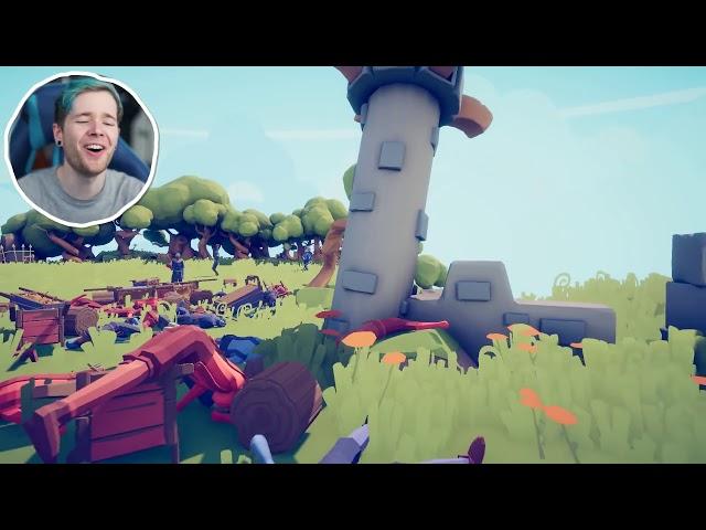 DanTDM GIANT MAMMOTH vs ZEUS!   Totally Accurate Battle Simulator