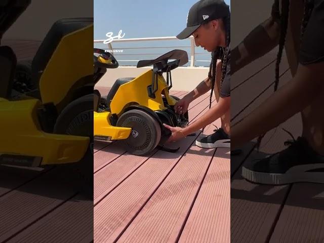 Seg-Kart? Go-Way? What are we calling this? ️ #segway #gokart #lamborghini