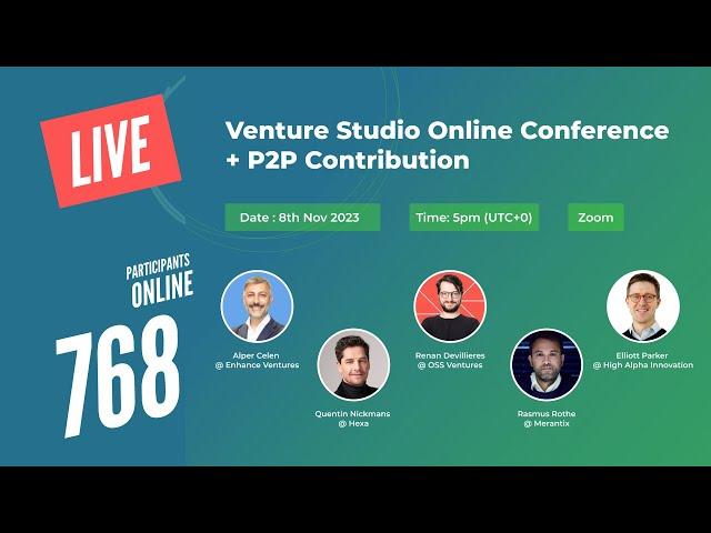 Venture Studio Online Conference: Hexa, OSS Ventures, Enhance Ventures, Merantix, High Alpha Inno