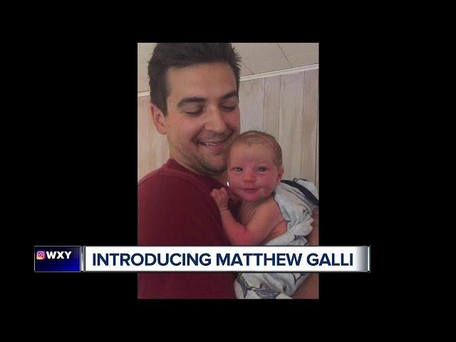 Brad Galli and his wife welcome their first child