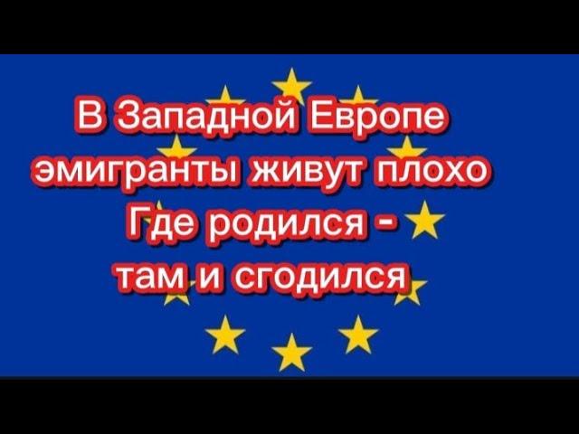 В Западной Европе эмигранты живут плохо #переездвиспанию #эмиграция #иммиграция #релокация #внж