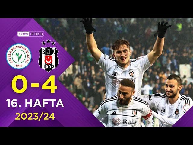 Çaykur Rizespor (0-4) Beşiktaş | 16. Hafta - Trendyol Süper Lig 2023/2024