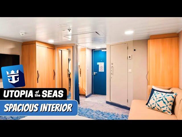 Utopia of the Seas | Spacious Interior Stateroom Walkthrough Tour | Royal Caribbean | 2024 | 4K