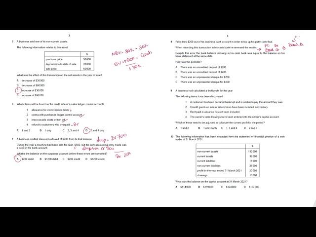 CIE Past Paper Discussion (9706 - November 2021) - Paper 11/12/13