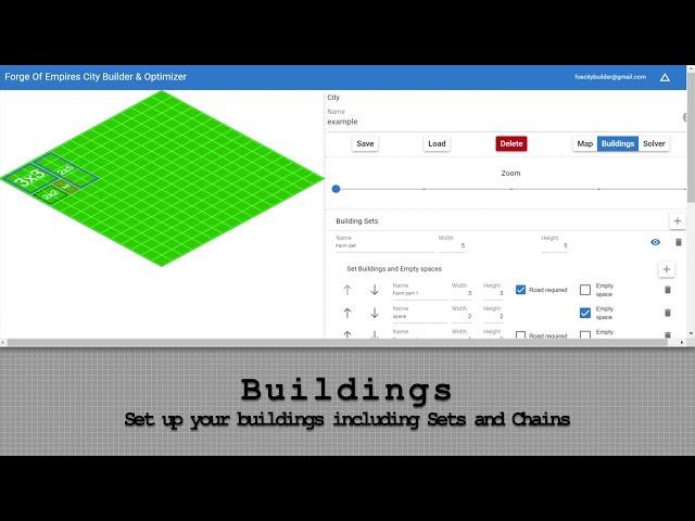 Forge Of Empires (FOE) City Planner, Builder and Optimizer