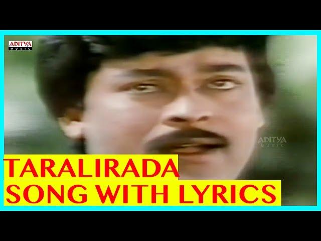 Tarali Raada Tane Vasantham Song With Lyrics - Rudraveena Songs - Chiranjeevi, Shobana