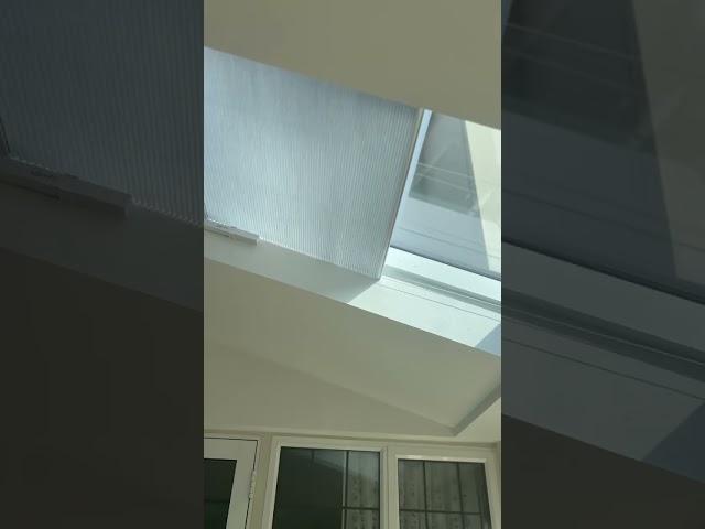 Somfy skylight blinds for conservatory windows #smartblinds #somfyblinds #windowblind #thermalblinds