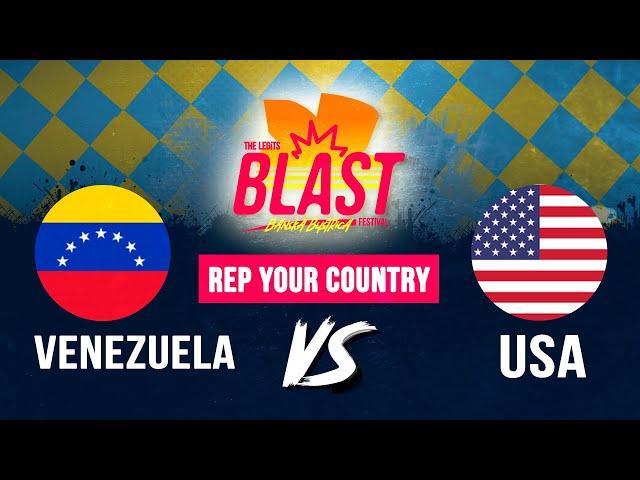 Venezuela vs United States I Top 16  Rep Your Country I The Legits Blast 2023