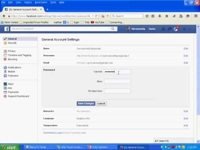 How To Change Facebook Password