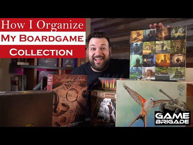  How I ORGANIZE MY BOARDGAME COLLECTION - Game Brigade Talks