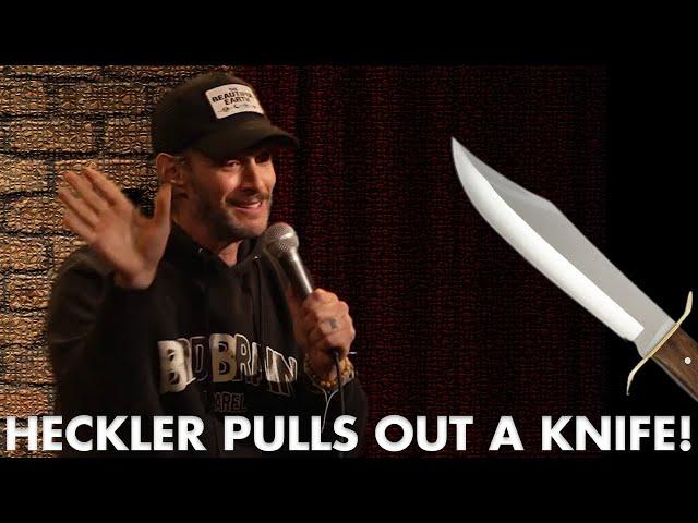 Heckler Pulls A Knife On Josh Wolf! | Crowd Work