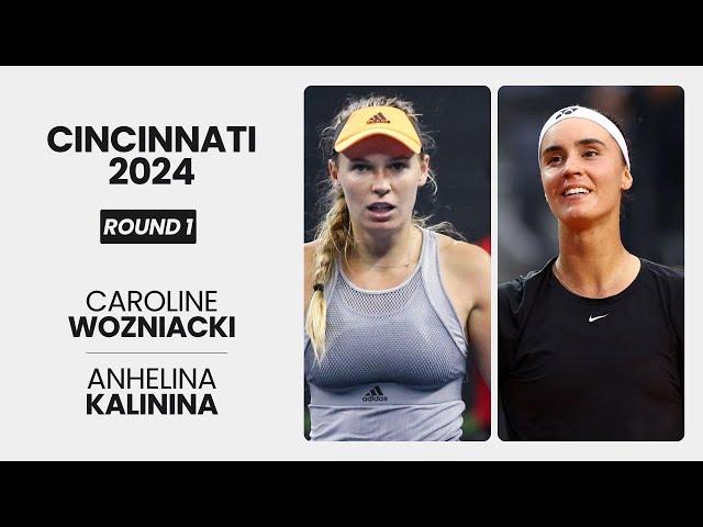 Caroline Wozniacki vs Anhelina Kalinina | 2024 Cincinnati Round 1 | Match Highlights