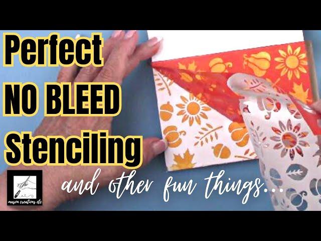 How to use Stencils CORRECTLY with NO BLEEDING- 6 Different Techniques